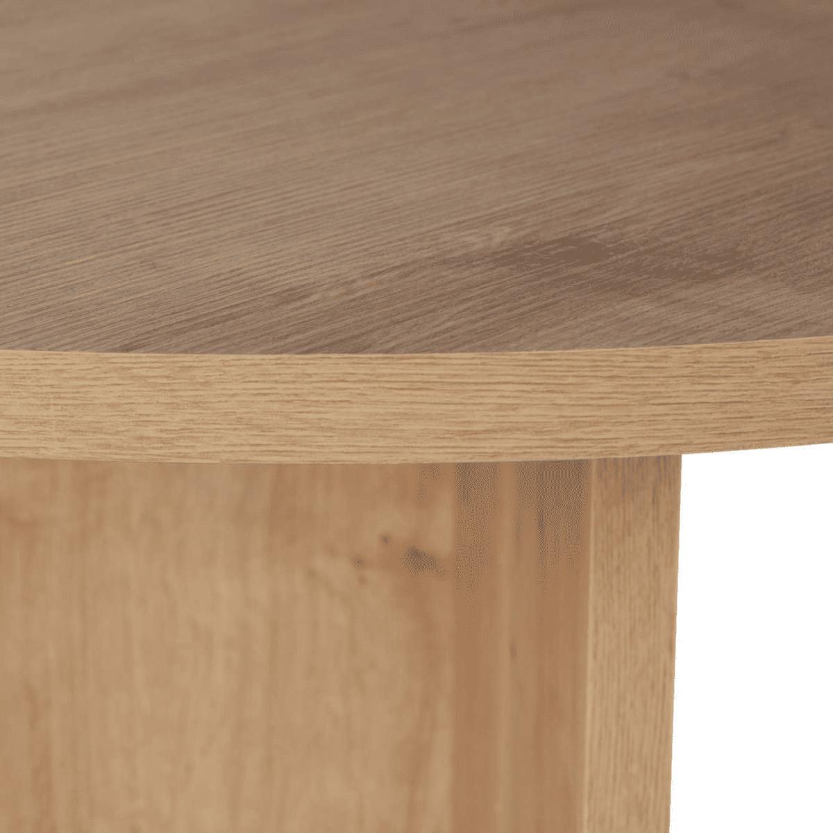 ESSTISCH mit ovaler Tischplatte L200 cm 90/200/75 cm - Eichefarben, Holzwerkstoff (96/90/75cm) - Calicosy