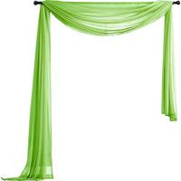 QUERBEHANG 1ER SET HxB 140x600 Apfelgrün - Hellgrün, Textil (140/600cm) - Gardinenbox