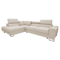ECKSOFA Cotere Cord, Seite: Links - Naturfarben, Holz/Textil (270/202cm) - MIRJAN24