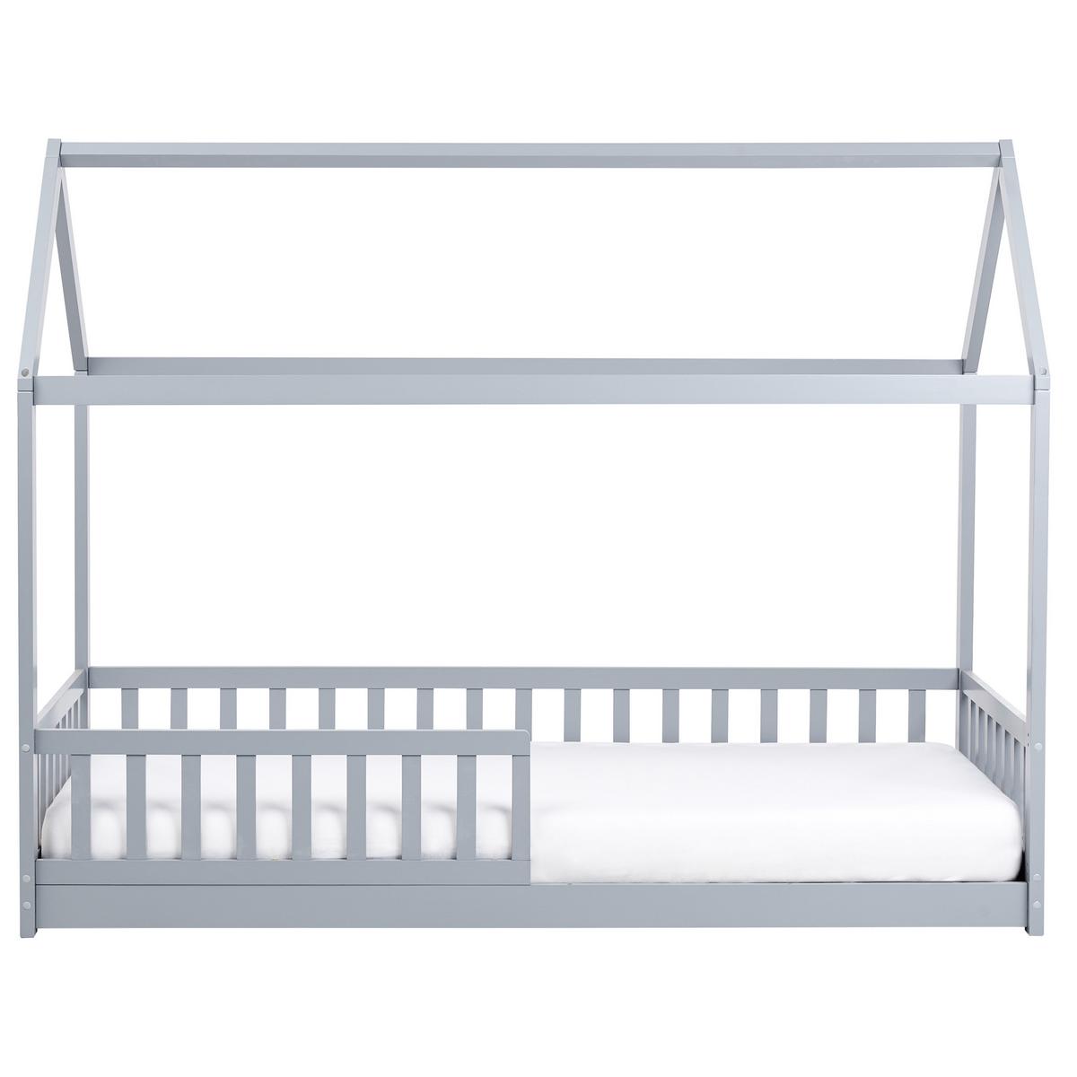 KINDERBETT 90x200 cm Grau Cossaye - Grau, Holz (90/200cm) - Beliani