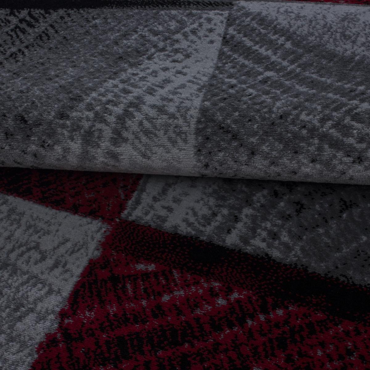 TEPPICH Kurzflor INN in Rot, kariert, 120 x 170 cm - Rot, Textil (170/120cm) - KADIMA DESIGN