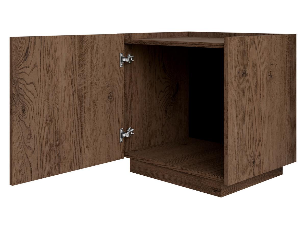 NACHTTISCH Mirtu S50 - Nussbaumfarben, Holzwerkstoff (50/45/40cm) - MIRJAN24