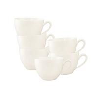 KAFFEETASSEN Savona Fine Diamond creme 270 ml 6er Set - Creme, Keramik (0.27L) - Seltmann Weiden