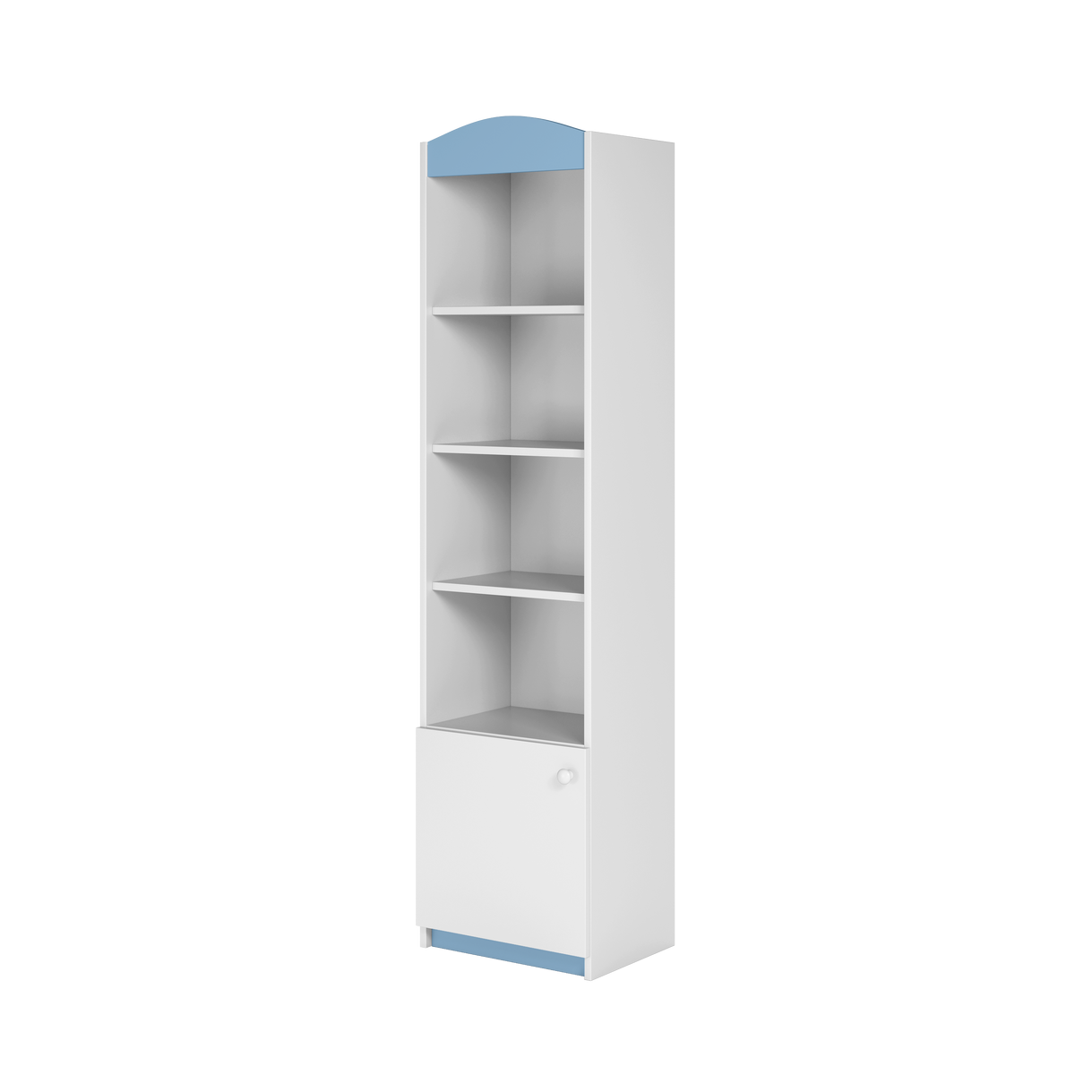 KINDERREGAL I Babydreams Blau 46\180\36 - Blau, Holzwerkstoff/Kunststoff (46/180/36cm) - RAUMHIRSCH FURNITURE