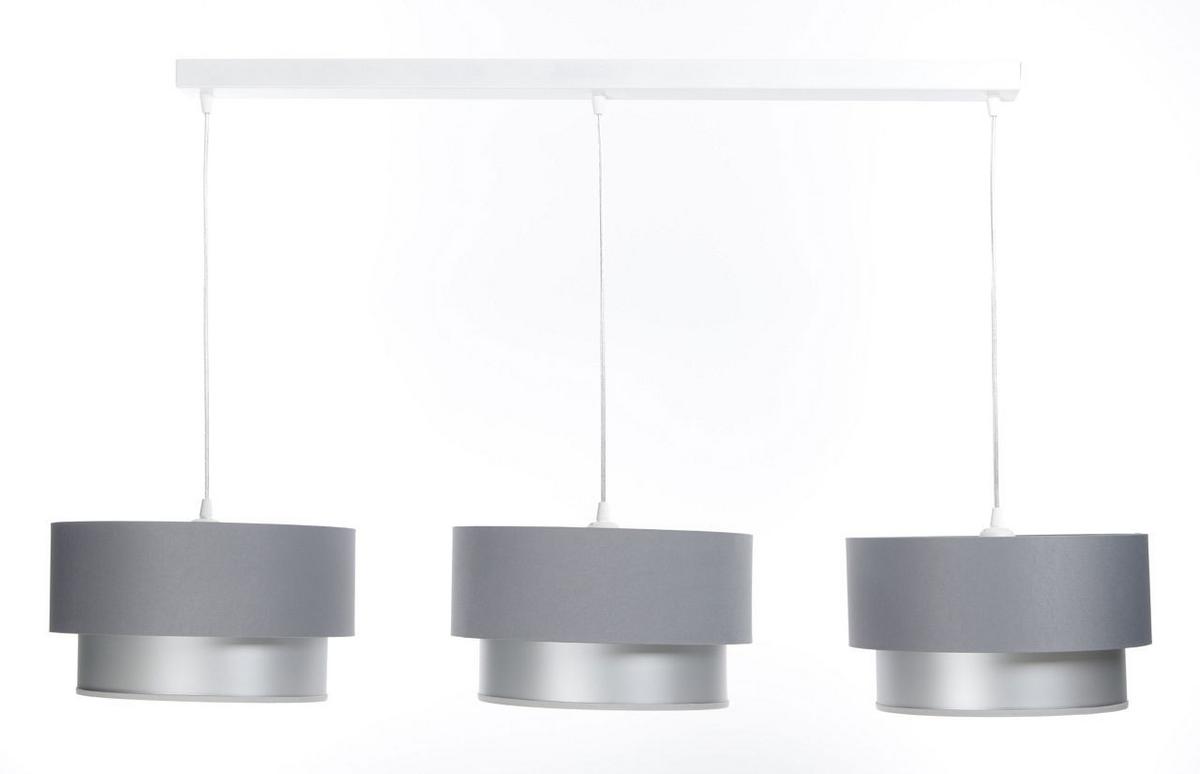 HÄNGELEUCHTE Grau 30/88 cm - Silberfarben, Kunststoff (30/2.6/88cm) - ONZENO