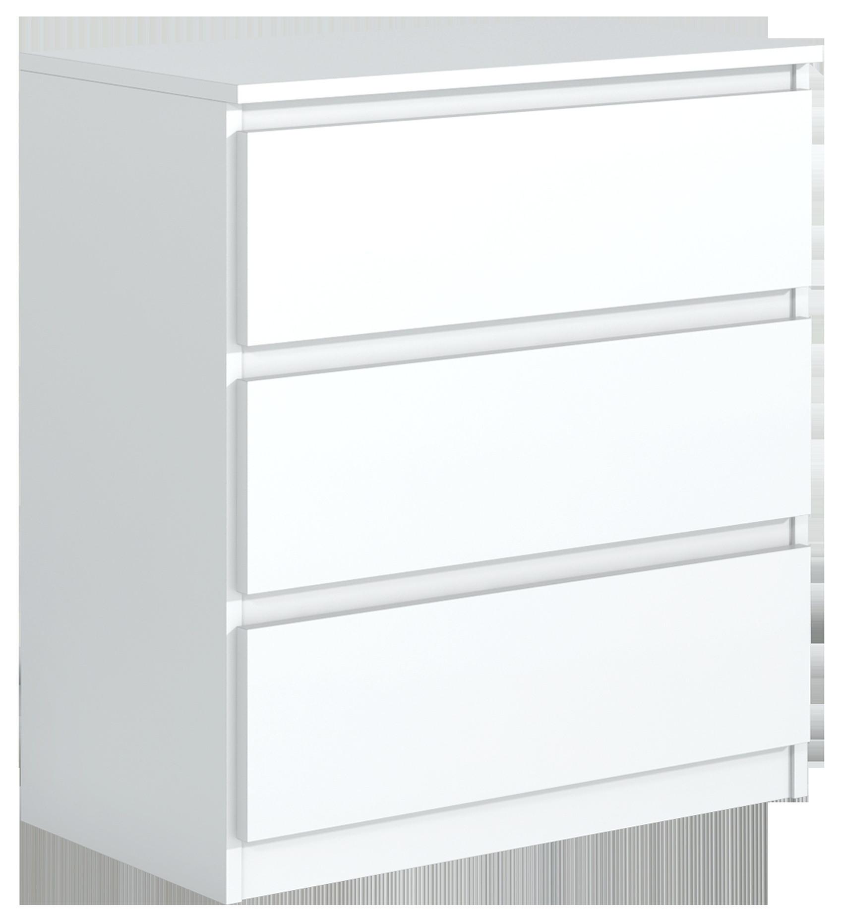 KOMMODE Weiß 70/79/39 - Weiß, Holzwerkstoff (70/79/39cm) - RAUMHIRSCH FURNITURE