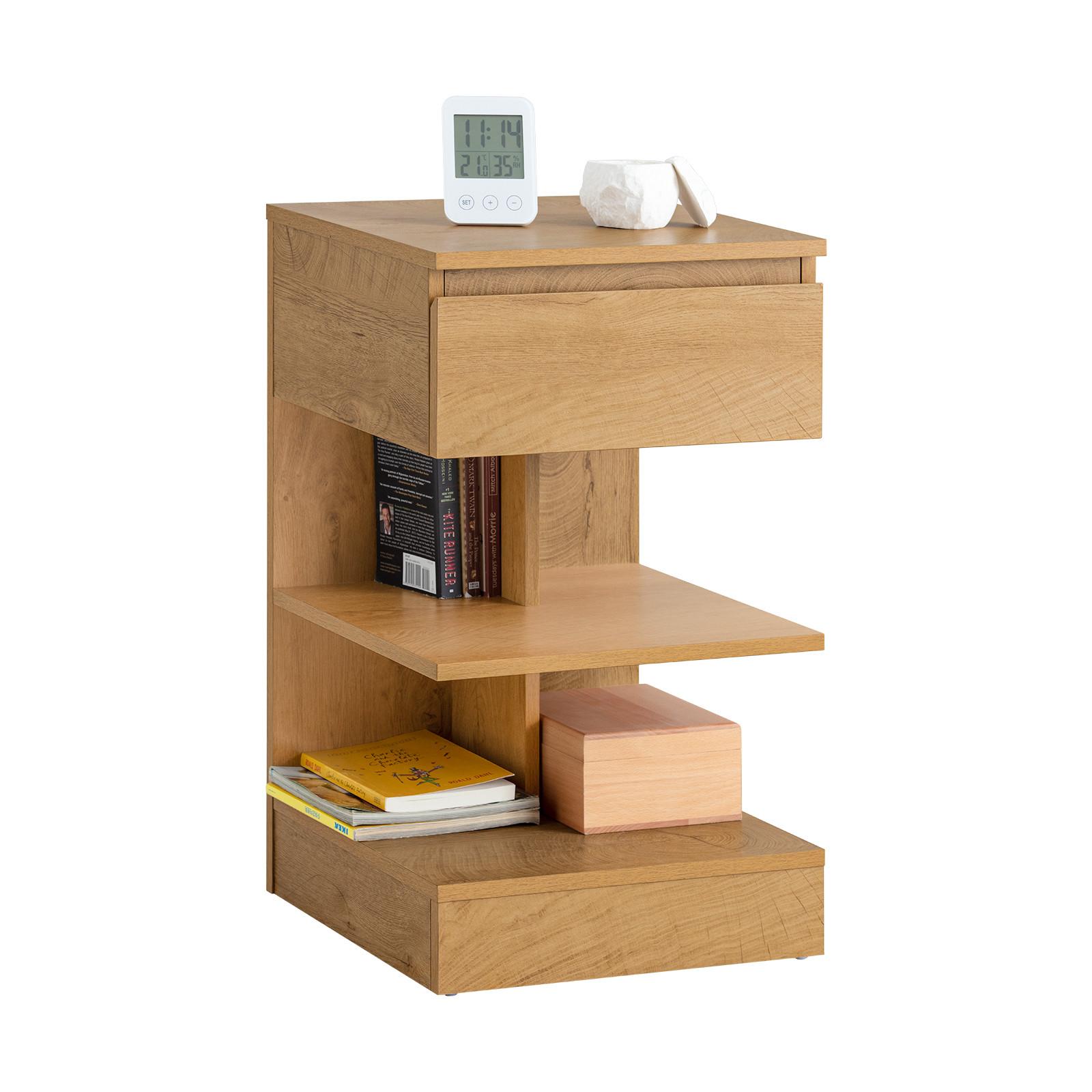 NACHTTISCH Natur - Naturfarben, Holzwerkstoff (39/65/39cm) - SoBuy