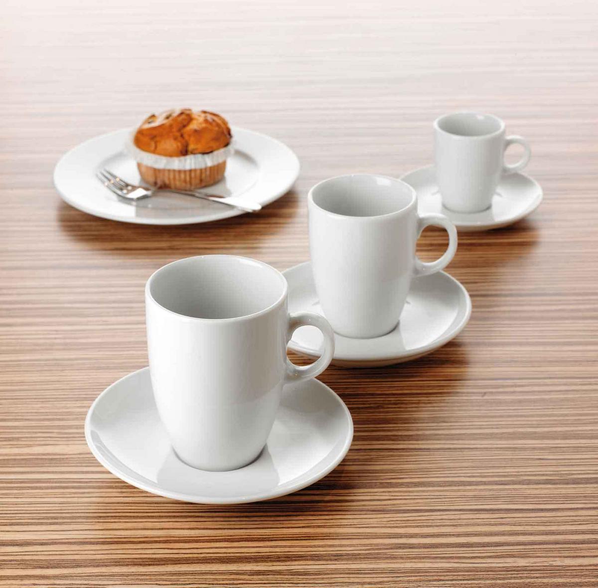 ESPRESSOTASSE MIT UNTERTASSE VIP. weiß 90 ml - Weiß, Keramik (0.09L) - Seltmann Weiden