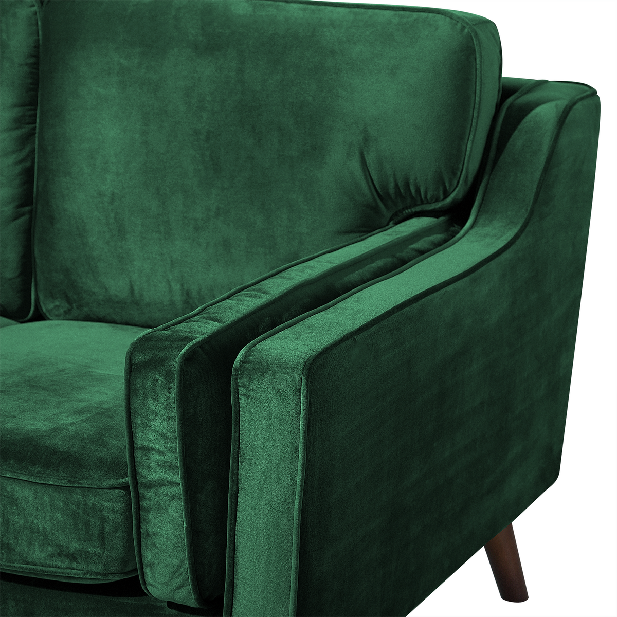 2-SITZER-SOFA Samtstoff Grün Lokka - Hellgrün, Textil (150/85/83cm) - Beliani