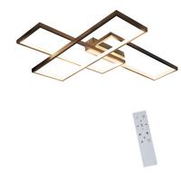 LED DECKENLEUCHTE Nerysiel 65/47/7.5 cm - Schwarz, Metall (65/47/7.5cm) - ZMH