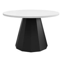 COUCHTISCH Elipse - Schwarz/Weiß, Holzwerkstoff/Metall (75/75/45cm) - MIRJAN24