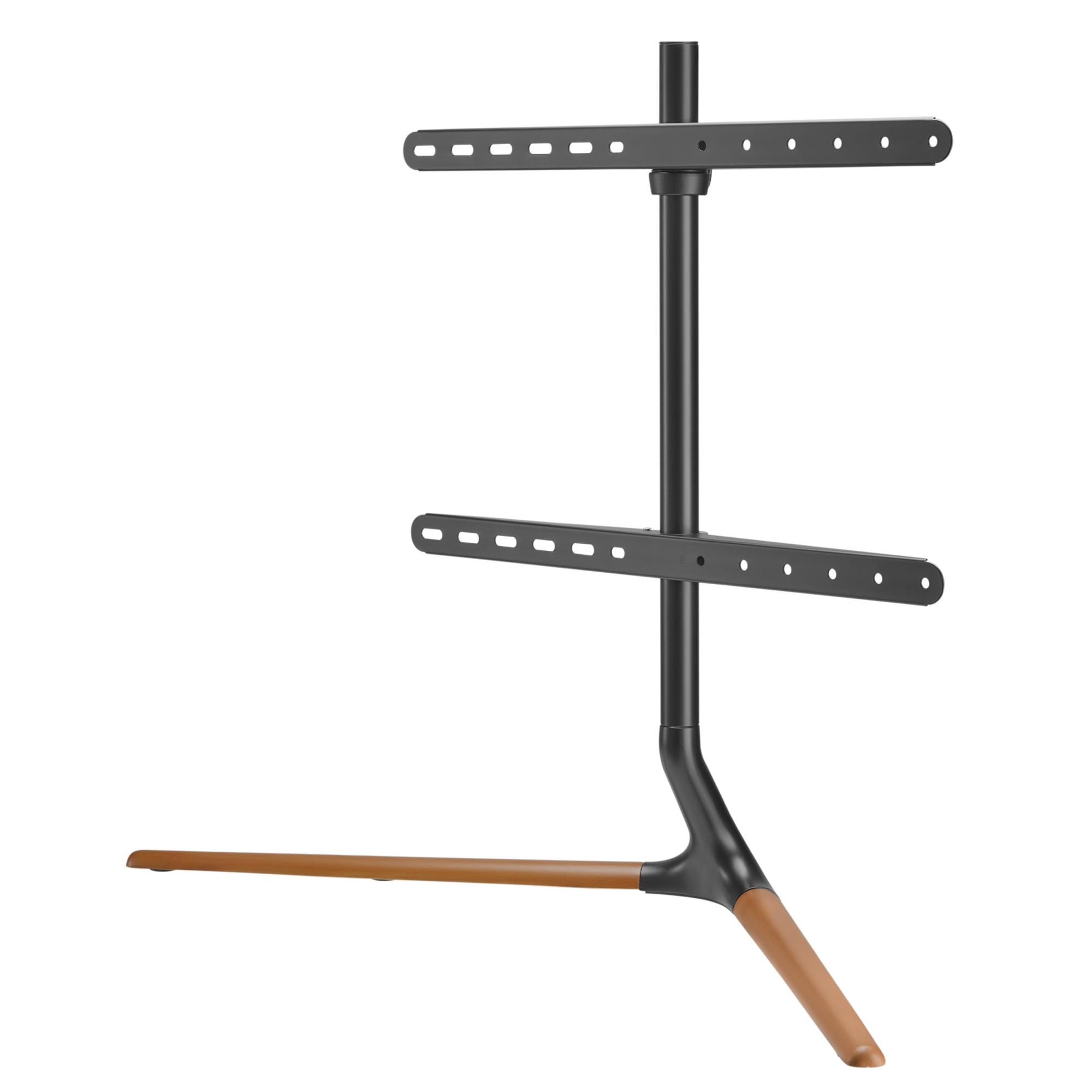 TV-STANDFUSS Ystad - Buchefarben/Schwarz, Holz/Kunststoff (97/76.5/35cm) - pro.tec