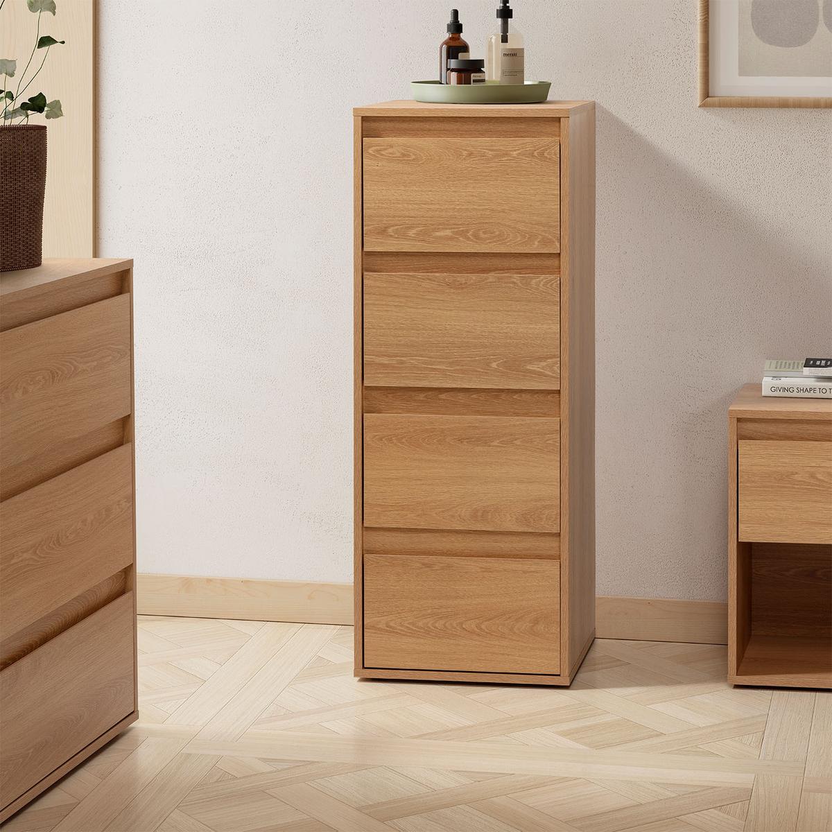 KOMMODE 40/105,2/40 Tori Eichenfarbe - Honigeiche, Holzwerkstoff (40/105.2/40cm) - VS Venta-stock