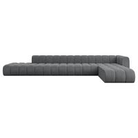 ECKSOFA modulares Sofa Zuvon-L3 - 478x177x70 cm Dunkelgrau - Dunkelgrau, Holzwerkstoff/Textil (478/177cm) - ALTDECOR