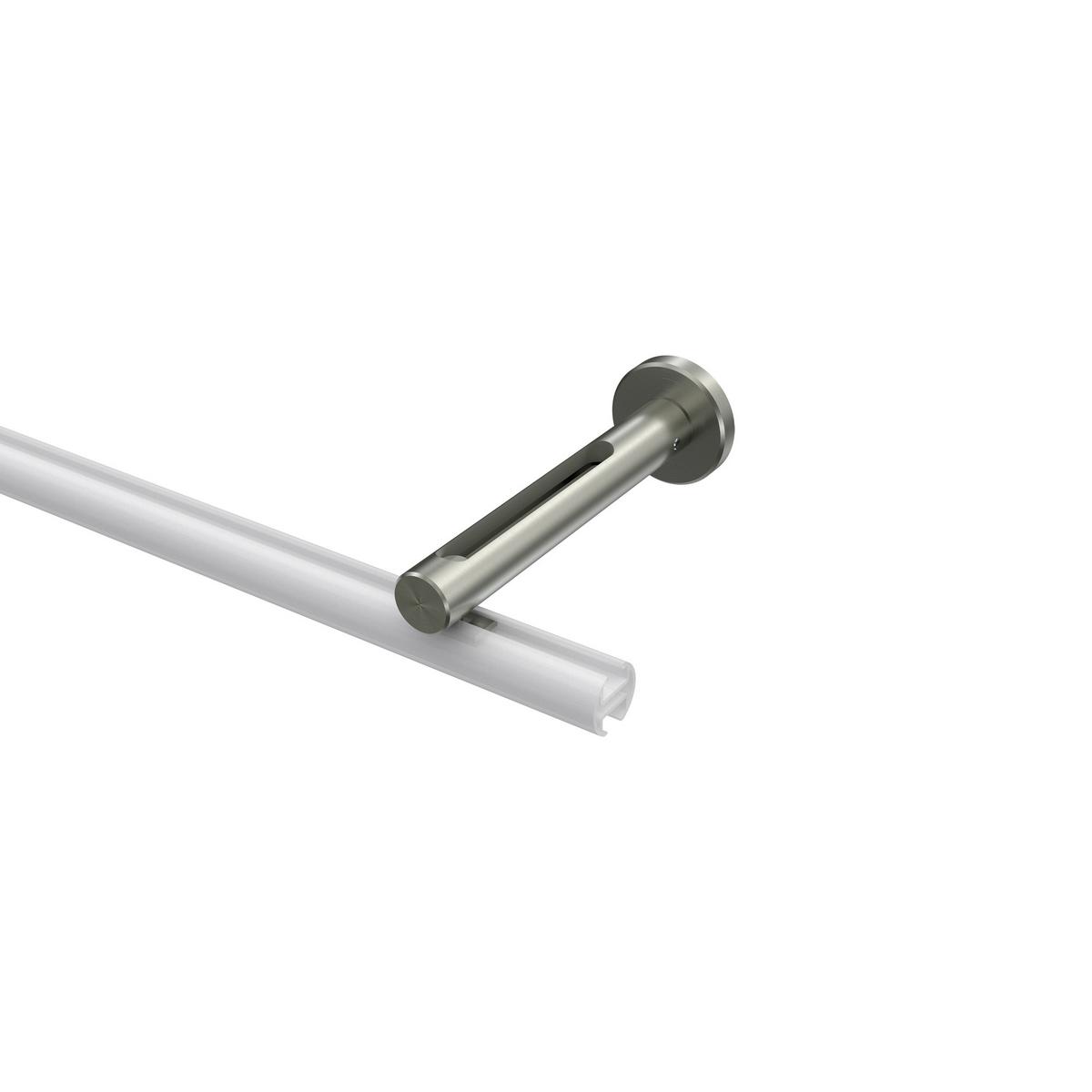 TRÄGER FÜR GARDINENSTANGEN INNENLAUF 20 mm Ø, Siteno Langloch 1 bis 3-läufig, Edelstahl-Optik - Edelstahlfarben, Metall (13/4/4cm) - INTERDECO