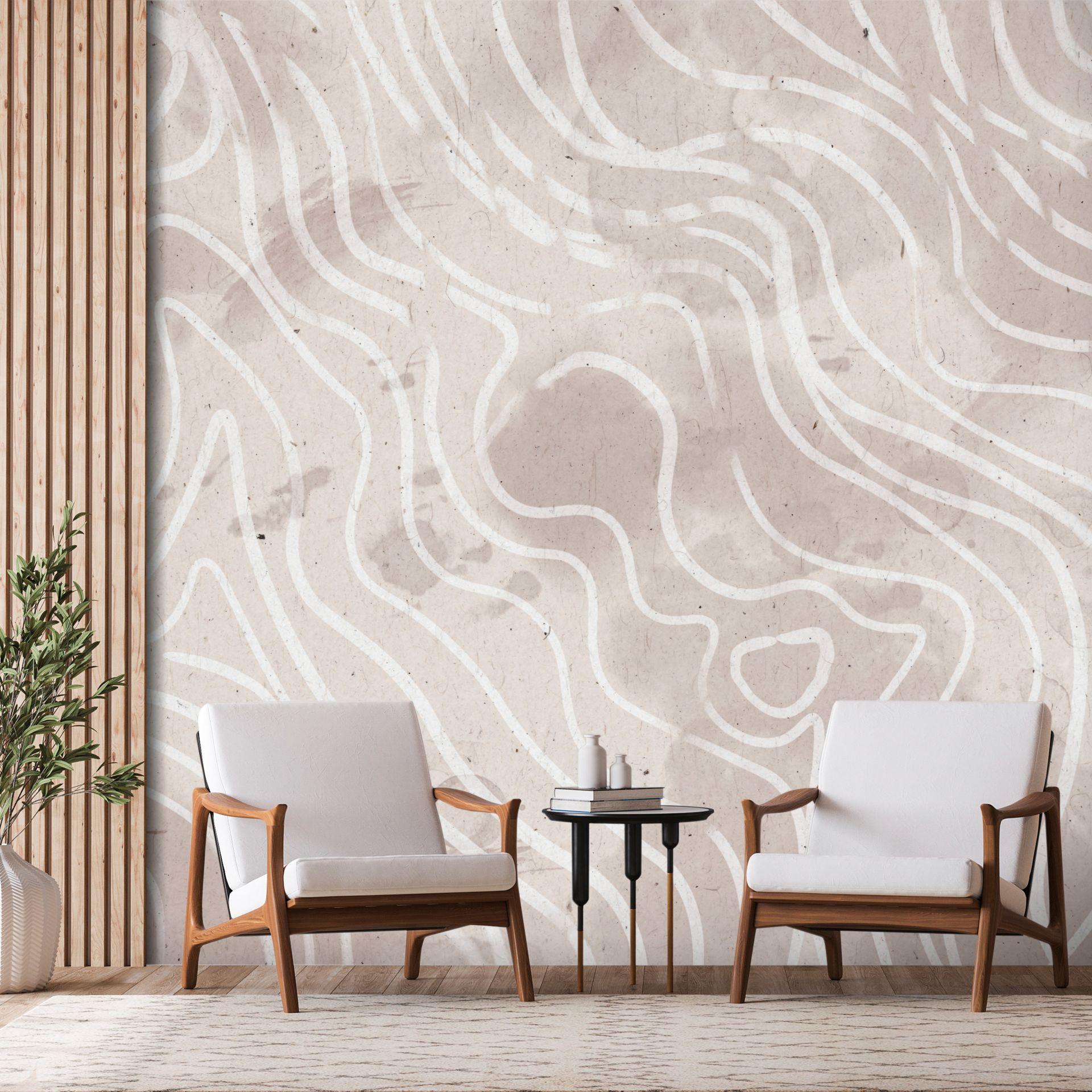 SELBSTKLEBENDE FOTOTAPETE 245/175 cm - Beige/Grau, Kunststoff/Textil (245/1cm) - KUNSTLOFT