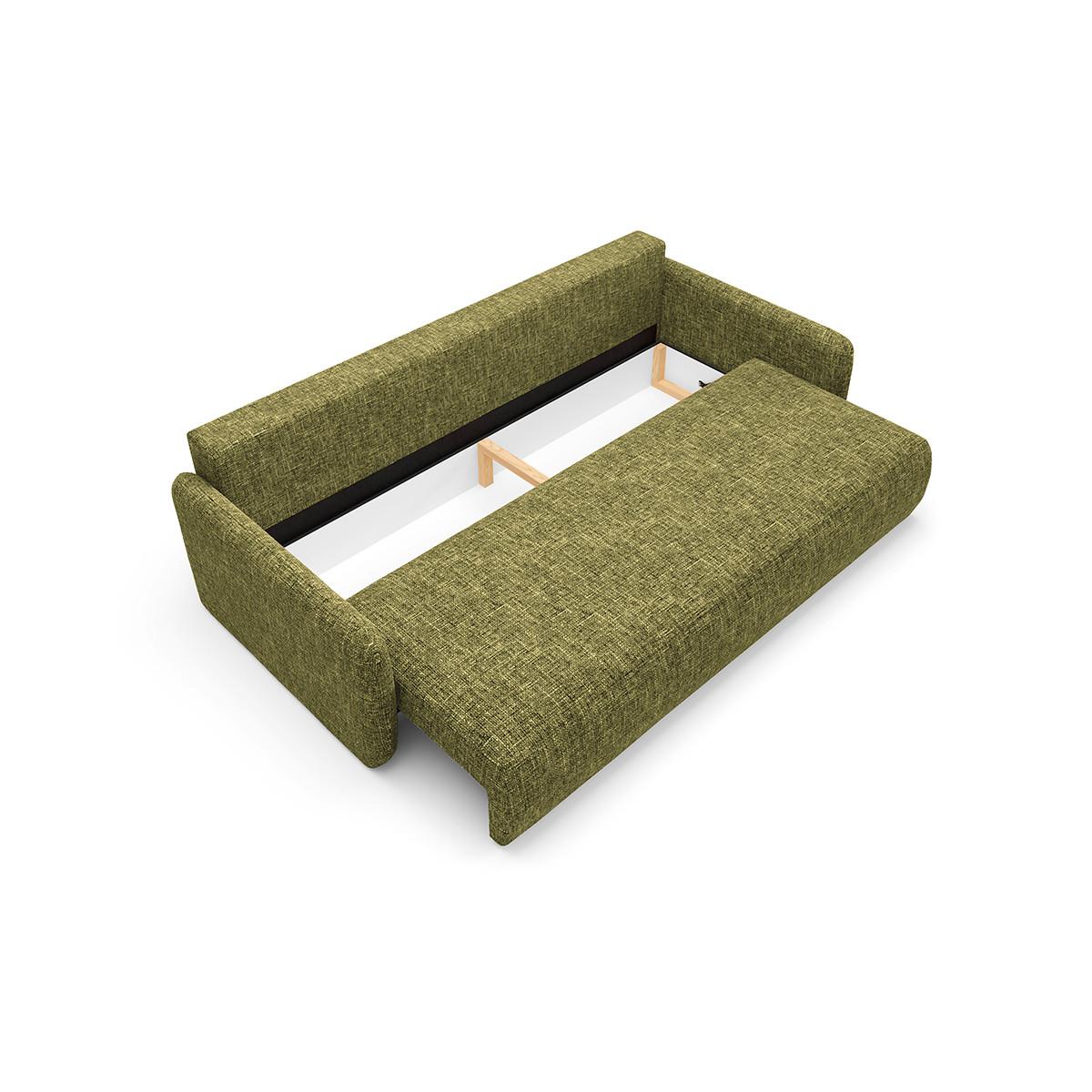 SOFA Lazare 3 Sitzplätze Grün - Grün, Holz (217/86/102cm) - Petits-meubles