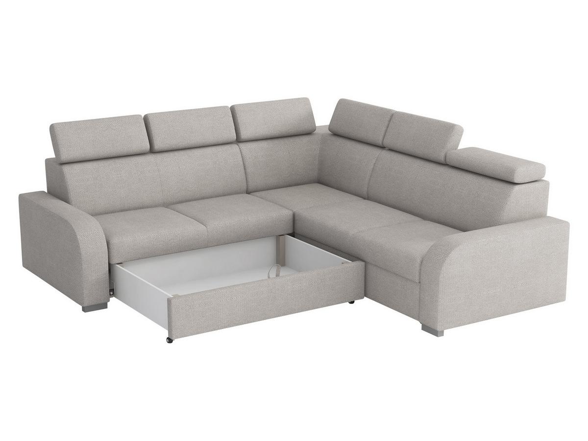 ECKSOFA Oslo 2rR2p - Silberfarben/Naturfarben, Holz/Kunststoff (250/250cm) - MIRJAN24