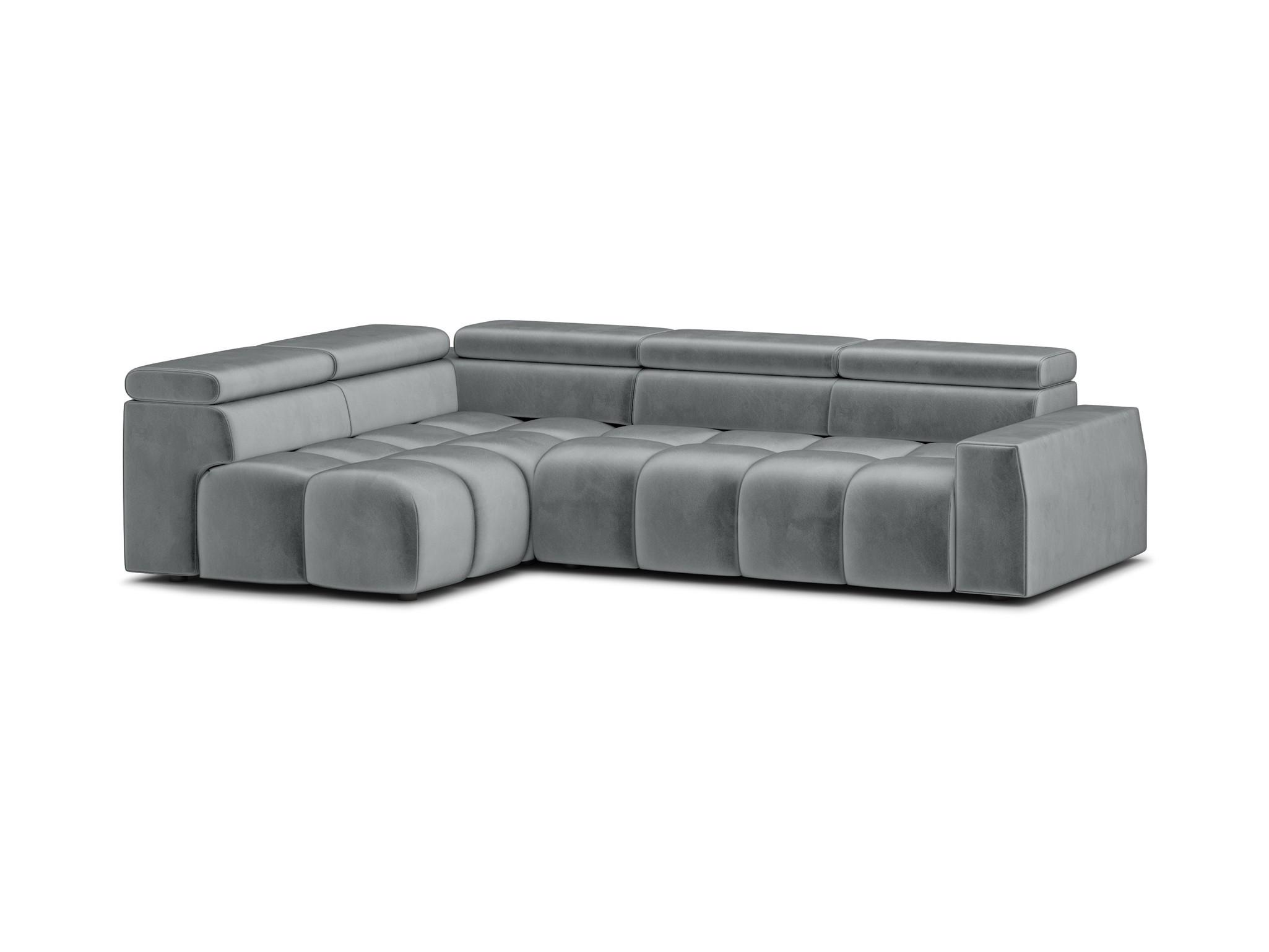 ECKSOFA Darcy - Grau, Holzwerkstoff/Textil (305/210cm) - Fun Möbel