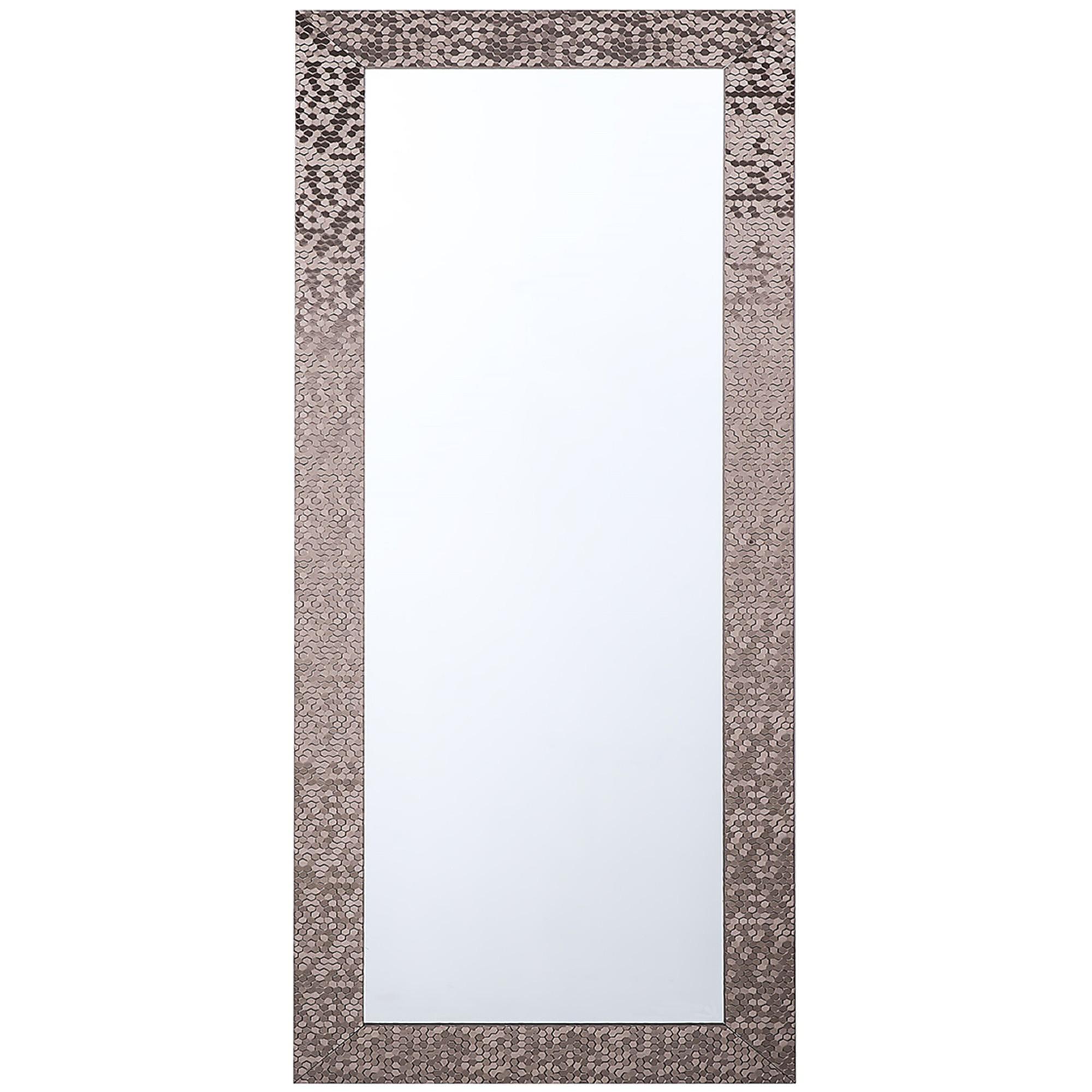 WANDSPIEGEL braun rechteckig 50/130 cm Marans - Braun, Kunststoff (50/130/2cm) - Beliani