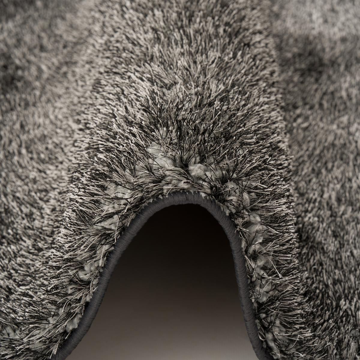 HOCHFLOR SHAGGY TEPPICH LUXUS EMOTION MIX - Anthrazit, Textil (160/160cm) - Snapstyle