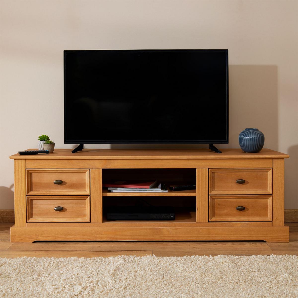 LOWBOARD KENT - Kieferfarben, Holz (144/46/45cm) - IDIMEX
