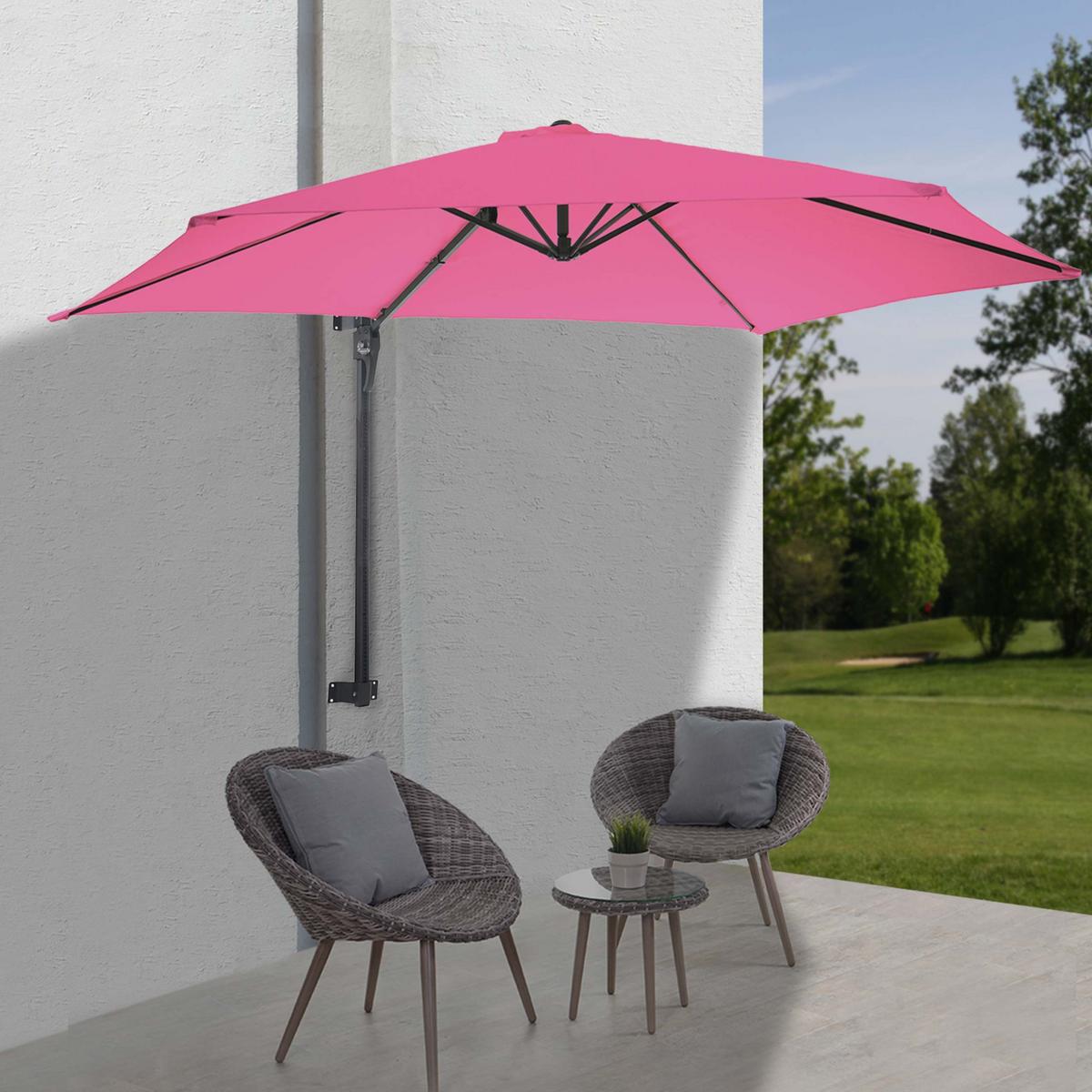 WANDSCHIRM Altrosa - Altrosa, Textil (300/280cm) - MCW