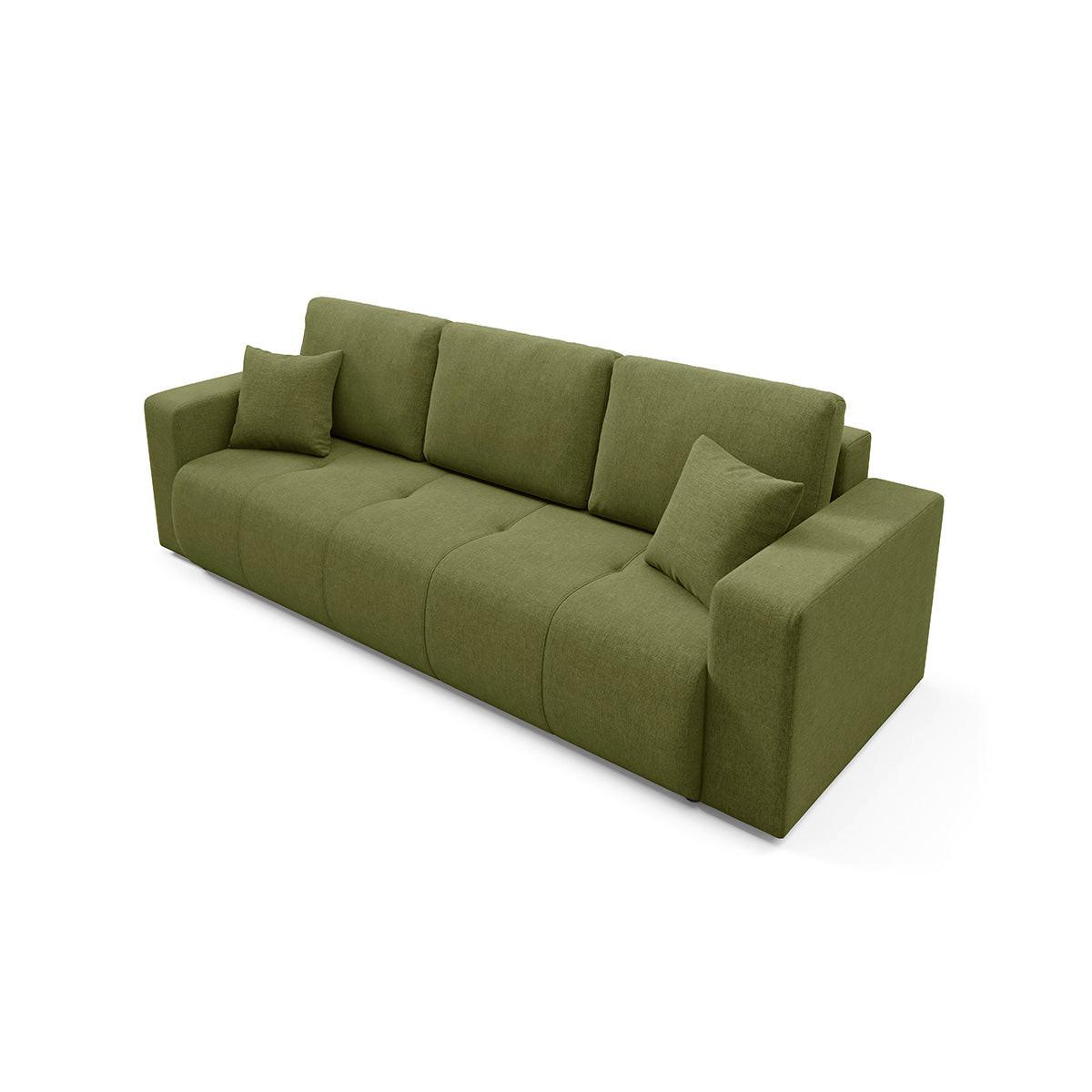 SOFA Giulia 3 Sitzplätze Grün - Grün, Holz (244/82/102cm) - Petits-meubles