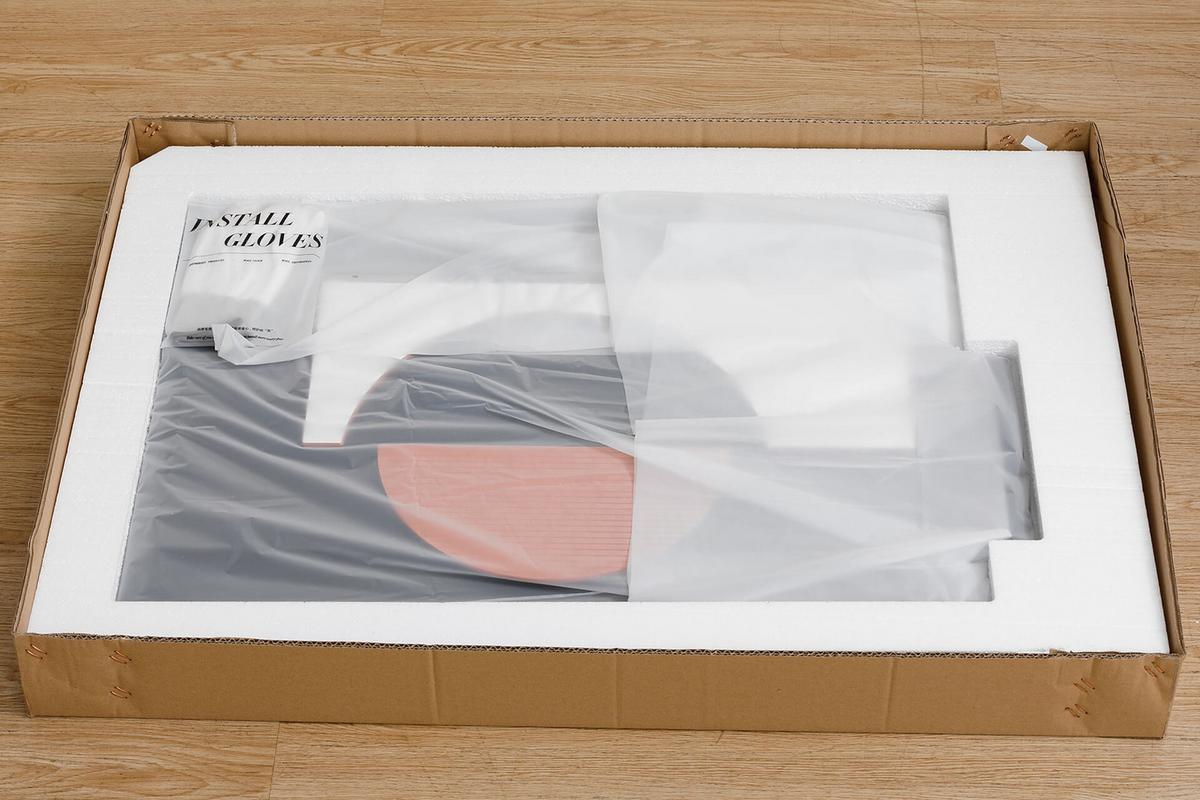 HOLZBILD Schwarz-Weiß 50/74,5 cm - Schwarz/Orange, Metall (4.65/74.5cm) - KUNSTLOFT