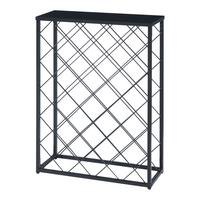 WEINREGAL Taivassalo - Schwarz, Metall (53/71.5/20cm) - [en.casa]