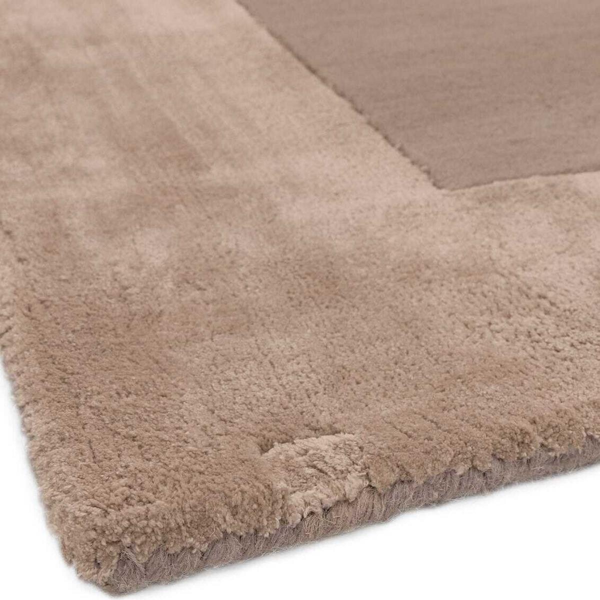 WOLLTEPPICH handgewebt TYNE, mit Bordüre, Beige, 160 x 230 cm - Beige, Textil (230/160cm) - KADIMA DESIGN