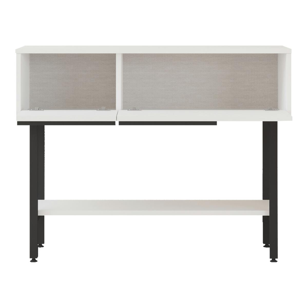 KONSOLENTISCH Vesanto - Schwarz/Weiß, Holzwerkstoff/Metall (100/29.5/76cm) - [en.casa]
