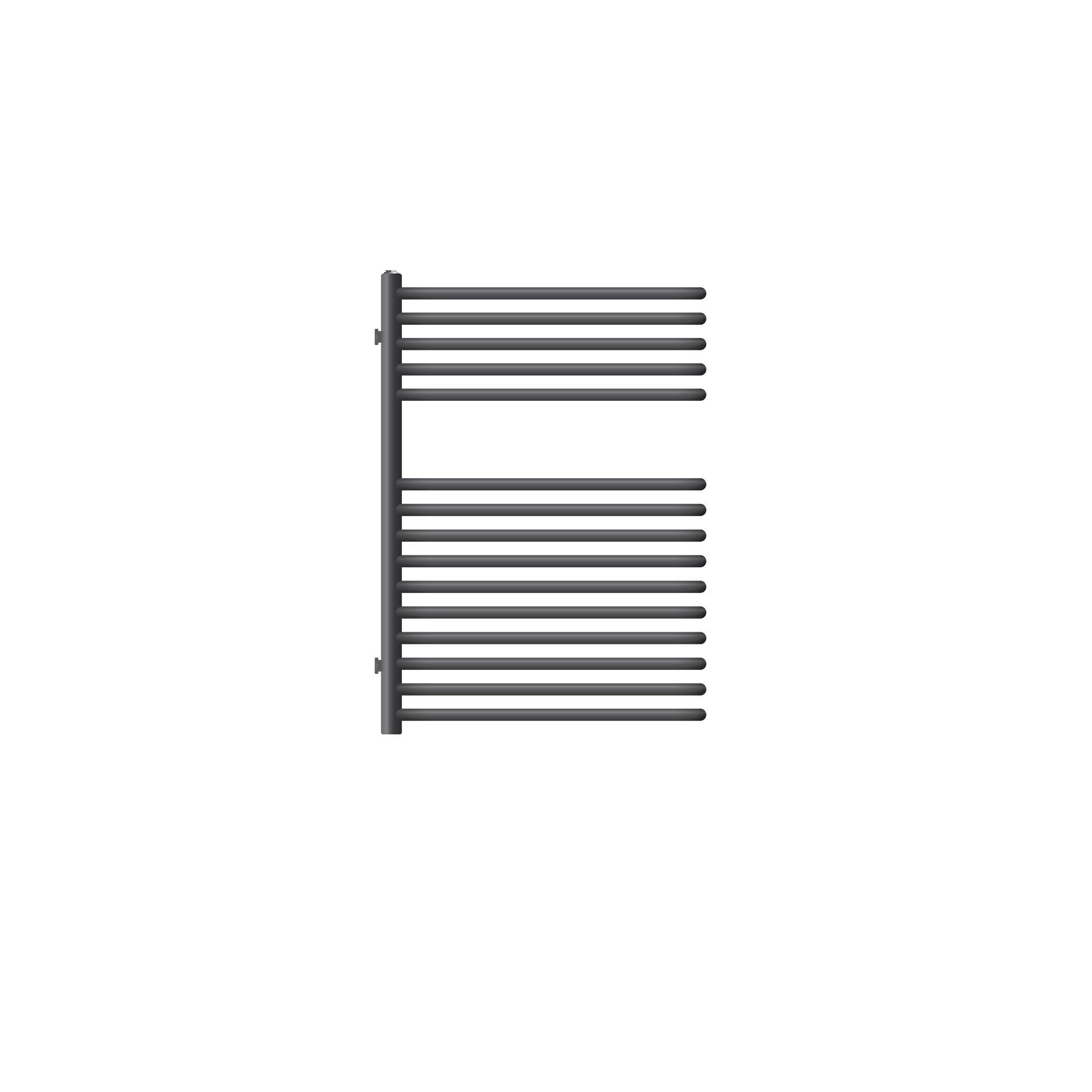 BADHEIZKÖRPER 500x800 mm Anthrazit - Anthrazit, Metall (50/80/16.3cm) - LuxeBath