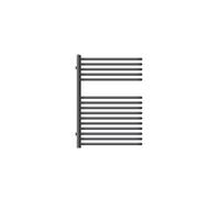 BADHEIZKÖRPER 500x800 mm Anthrazit - Anthrazit, Metall (50/80/16.3cm) - LuxeBath