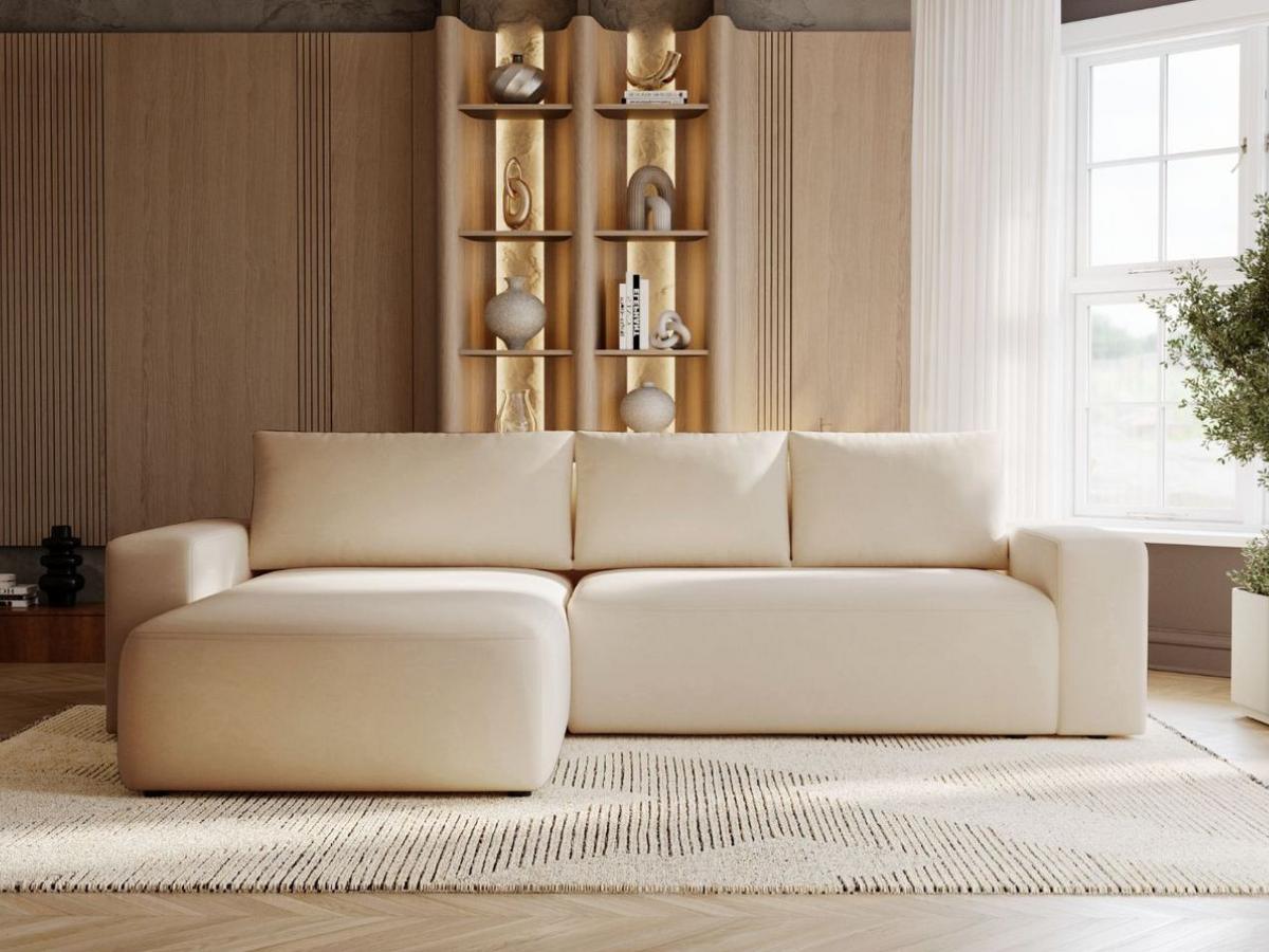 ECKSOFA Tazones Beige Links - Beige, Holz/Kunststoff (250/165cm) - Graingold