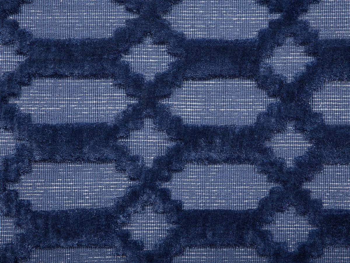 KURZFLOR-TEPPICH Cizre 200/140 cm - Blau, Naturmaterialien (140/200cm) - Beliani