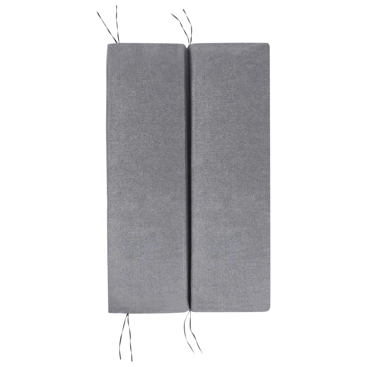 HOLLYWOODSCHAUKEL Metall Grau Bonagia - Dunkelgrau/Braun, Metall (194/172/136cm) - Beliani
