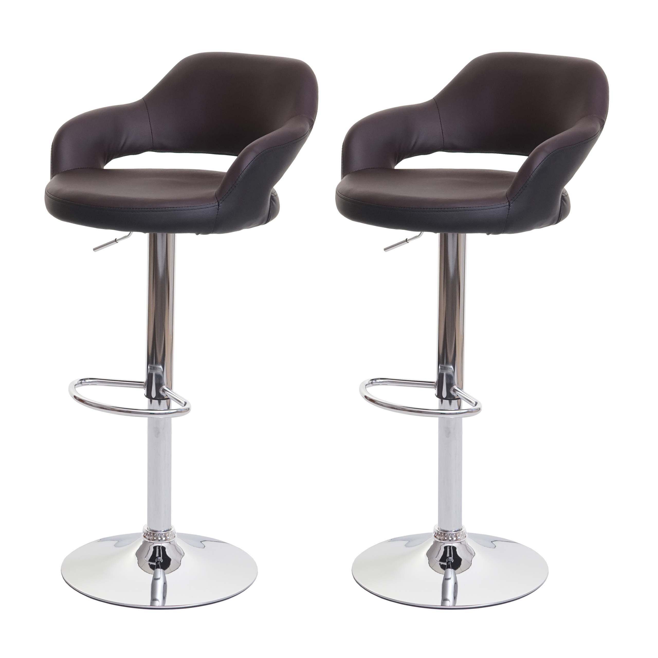 BARHOCKER Braun, Schwarz 2er-Set - Schwarz/Braun, Textil (51/105/55cm) - MCW