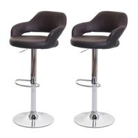 BARHOCKER Braun, Schwarz 2er-Set - Schwarz/Braun, Textil (51/105/55cm) - MCW