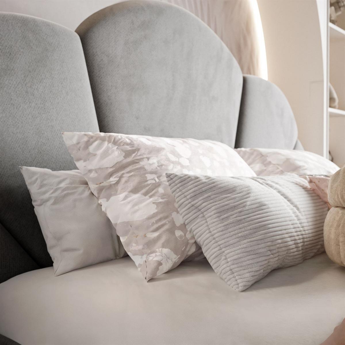 POLSTERBETT ARIEL mit Bettkasten 120x200 cm Element 04 - Grau, Textil (120/200cm) - Lookway