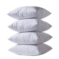 KISSENSCHONER Frottee wasserdicht 80/80 cm, 4er-Set mit Reißverschluss - Weiß, Textil (80/80cm) - Homescapes