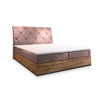 BOXBETT VELLANO 140x200 cm mit Matratze und Topper - Rosa - Rosa, Holz (140/200cm) - MASSENO