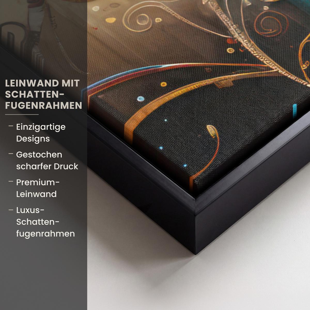 LEINWAND Bilder mit Rahmen - Baum - Baum des Lebens - Farbe - 40x60 - Braun, Textil (40/60cm) - MuchoWow