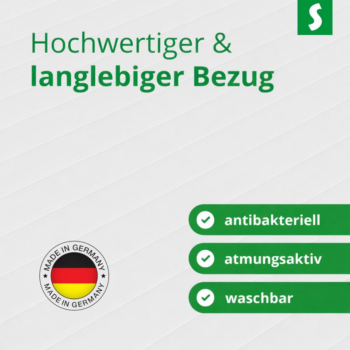 MATRATZENTOPPER 80 x 190 cm – ca. 5 cm Höhe - Weiß, Textil (80/190cm) - Schlaftroll