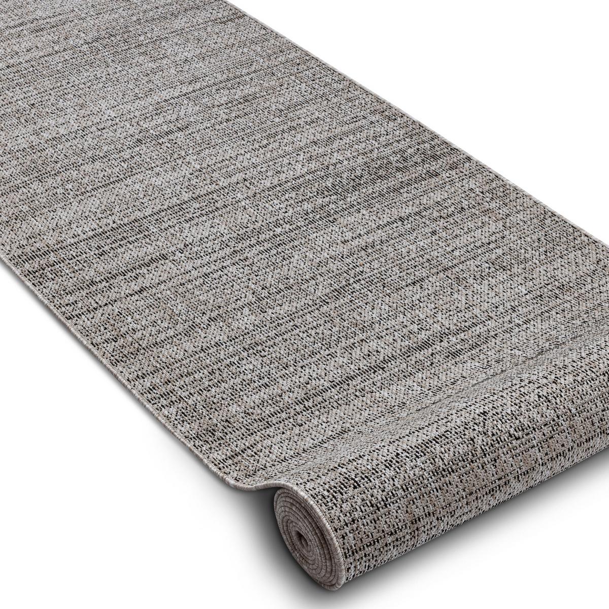 LÄUFER SIZAL FLOORLUX 100/100 cm - Grau, Textil (100/100cm) - rugsX