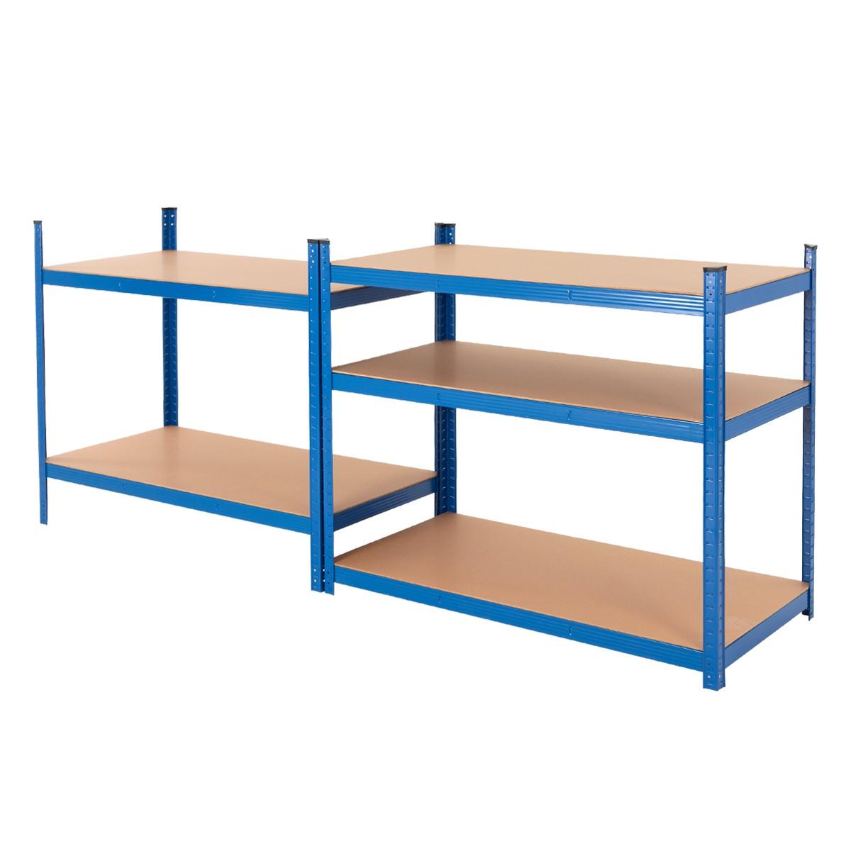 LAGERREGAL 2er Set - Blau, Metall (50/200/100cm) - ECD-Germany