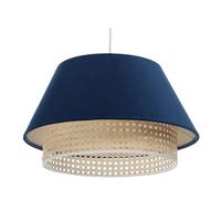 HÄNGELEUCHTE Blau 40/24 cm - Blau, Kunststoff (40/1.3/24cm) - ONZENO