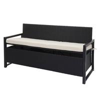 SITZBANK Anthrazit, Cremeweiß - Anthrazit/Weiß, Kunststoff (164/87/57cm) - MCW