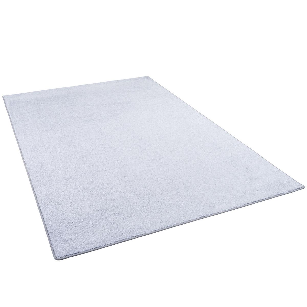 LUXUS SOFT VELOURS TEPPICH SHINE - Silberfarben, Textil (140/200cm) - Snapstyle