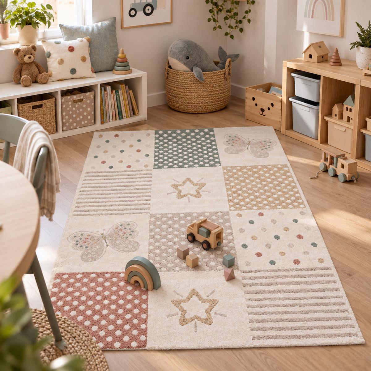 KINDER TEPPICH HAPPY KIDS - Taupe, Textil (140/200cm) - Pergamon